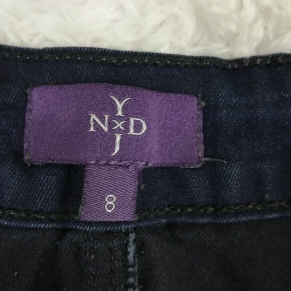 NYDJ Womens Jeans Jeggings Blue Denim Dark Wash Mid Rise Stretch 8 - Picture 13 of 15